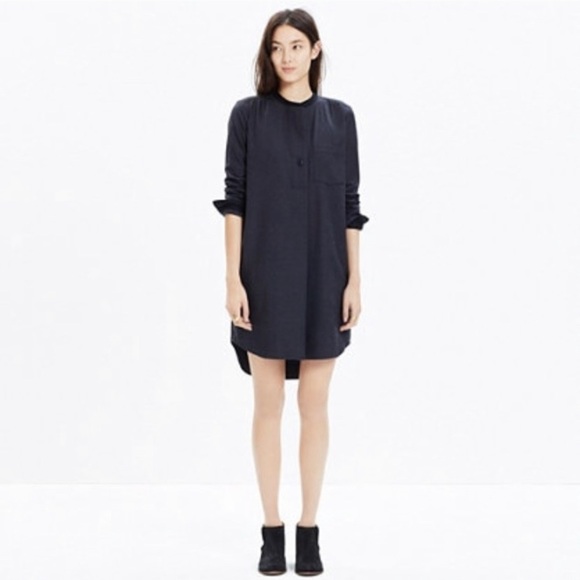 Gray Flannel Latitude Shirt Dress (wool blended) - Picture 1 of 9